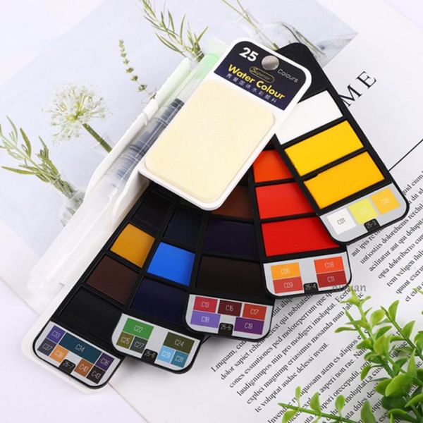 gift sets 2021 fan-shaped 18/25/33/42 color solid watercolor paint foldable transparent set
gift sets 2021 fan-shaped 18/25/33/42 color solid watercolor paint foldable transparent set
