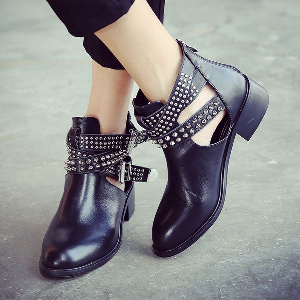 autumn new low heels ladies boot rivet metal decoration zipper buckle round toe footwear fashion handmade black shoes women
autumn new low heels ladies boot rivet metal decoration zipper buckle round toe footwear fashion handmade black shoes women