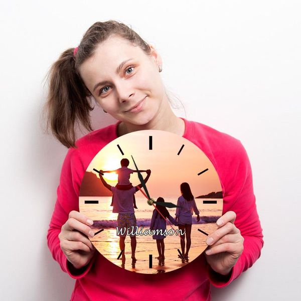 wall clocks custom your personal po picture printed clock add any image or text full color hd printing unique design special gift 
wall clocks custom your personal po picture printed clock add any image or text full color hd printing unique design special gift