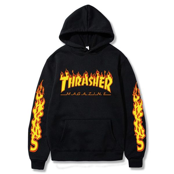 men's hoodies & sweatshirts th letter fire printing sweatshirt pullover autumn winter casual silm fit women flame printed hooded, Black
men's hoodies & sweatshirts th letter fire printing sweatshirt pullover autumn winter casual silm fit women flame printed hooded, Black