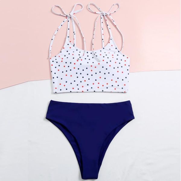 women's swimwear star print bikinis swimsuit women push up high waist bathing suit biquini brazilian bikini 2021 beachwear zwempak #t3g, White;black
women's swimwear star print bikinis swimsuit women push up high waist bathing suit biquini brazilian bikini 2021 beachwear zwempak #t3g, White;black