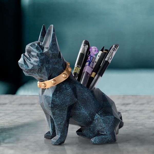 dog resin figurine pen holder desk organizer office accessories storage desk pencil pot holder for desk pen craft gift
dog resin figurine pen holder desk organizer office accessories storage desk pencil pot holder for desk pen craft gift