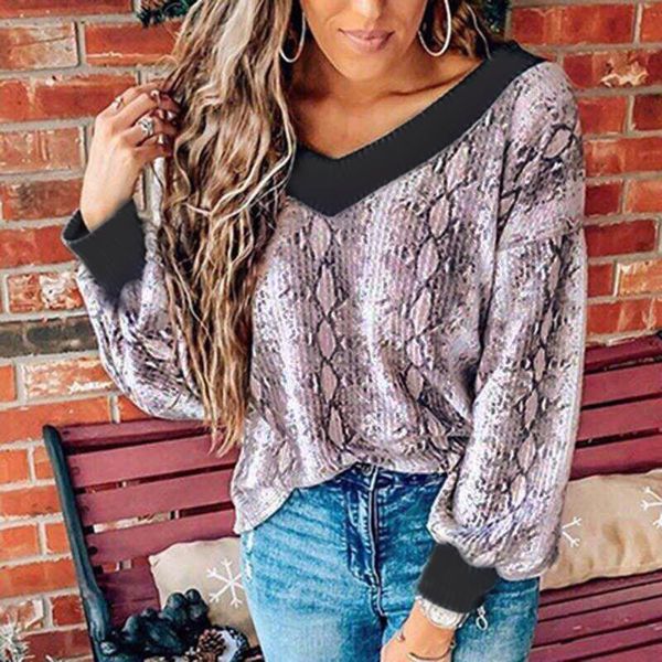 women's t-shirt serpentine print t shirt women casual long sleeve v-neck pullover femme t-shirts mujer camisetas woman tshirts, White
women's t-shirt serpentine print t shirt women casual long sleeve v-neck pullover femme t-shirts mujer camisetas woman tshirts, White