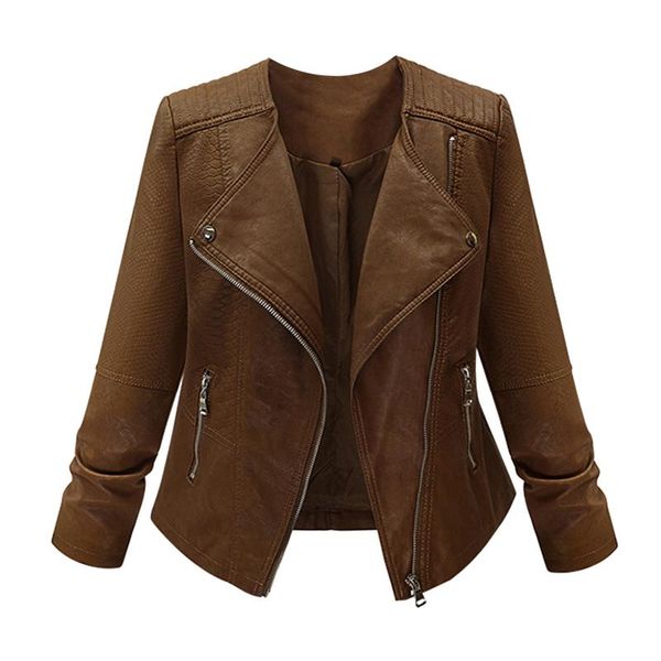women's jackets women retro brown jacket coat turndown collar moto biker black punk outerwear lapel motorcycle, Black;brown
women's jackets women retro brown jacket coat turndown collar moto biker black punk outerwear lapel motorcycle, Black;brown