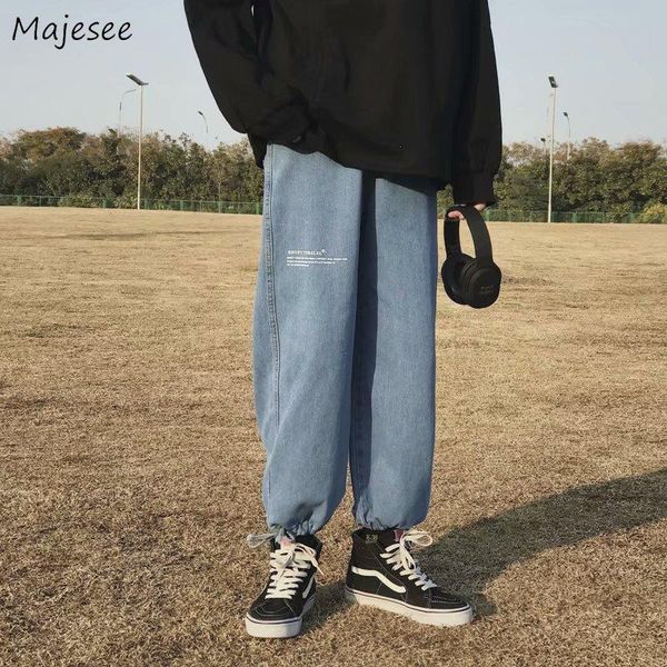 men's jeans for men loose joggers denim chic all-match print simple fashion students streetwear hip-hop vintage korean bf, Blue
men's jeans for men loose joggers denim chic all-match print simple fashion students streetwear hip-hop vintage korean bf, Blue
