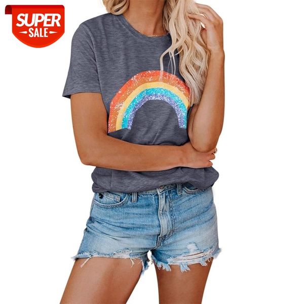 rainbow print t-shirt summer women casual o-neck short sleeve t-shirts ladies harajuku t shirt loose tee plus size 5xl #tp5b, White
rainbow print t-shirt summer women casual o-neck short sleeve t-shirts ladies harajuku t shirt loose tee plus size 5xl #tp5b, White