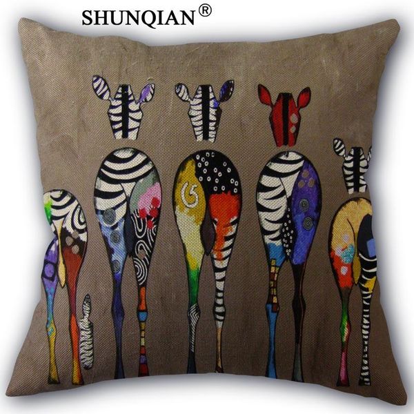 pillow case zebra cotton linen pillowcase wedding decorative 45x45cm one sides for home cover a10.17
pillow case zebra cotton linen pillowcase wedding decorative 45x45cm one sides for home cover a10.17