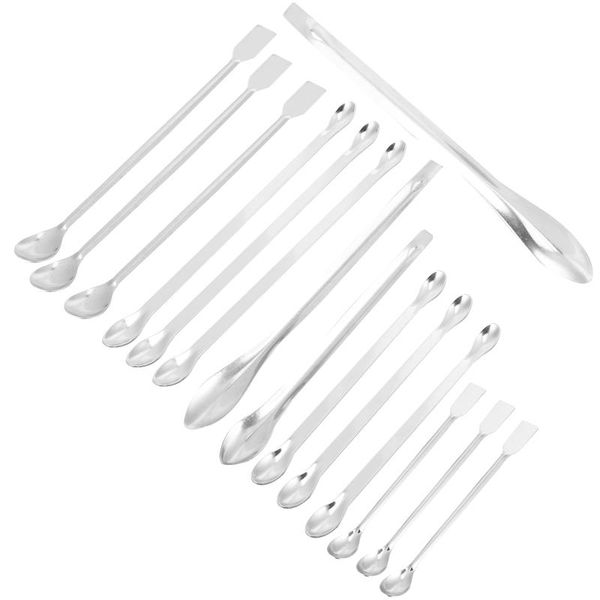 spoons 15pcs stainless steel spatula micro sampling experiment spoon
spoons 15pcs stainless steel spatula micro sampling experiment spoon