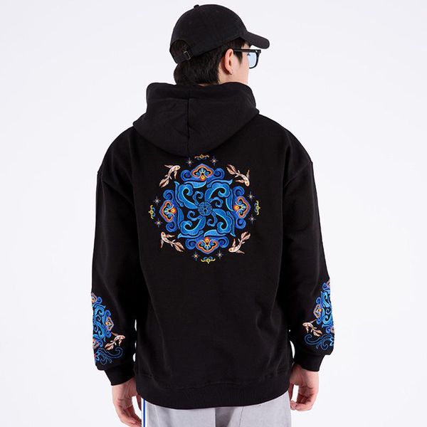 men's hoodies & sweatshirts 2021 autumn and winter national tide embroidery hoodie pullovers large size pullover coat all match, Black
men's hoodies & sweatshirts 2021 autumn and winter national tide embroidery hoodie pullovers large size pullover coat all match, Black