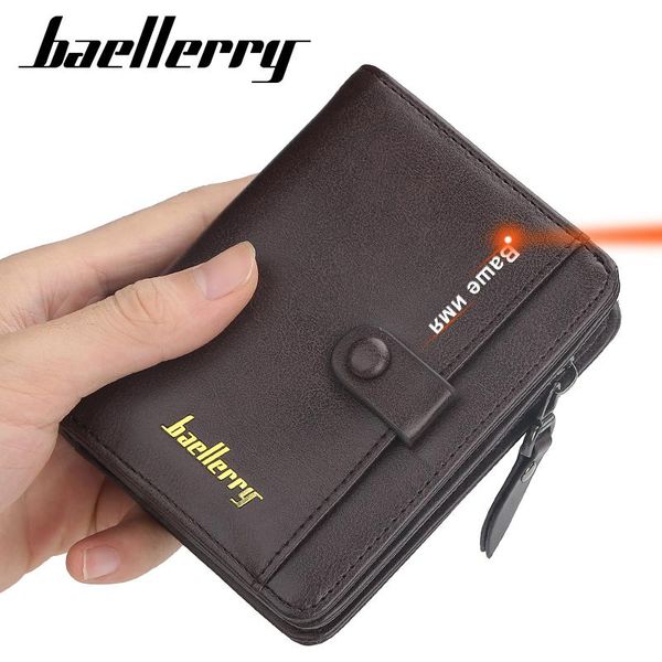 baellerry 2021 fashion black men wallet multiple card slots small wallet leather bifold men's wallets and purses, Red;black
baellerry 2021 fashion black men wallet multiple card slots small wallet leather bifold men's wallets and purses, Red;black
