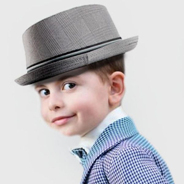 wide brim hats fashion child fedora hat boy girl flat pork pie for kids porkpie jazz 2size, Blue;gray
wide brim hats fashion child fedora hat boy girl flat pork pie for kids porkpie jazz 2size, Blue;gray