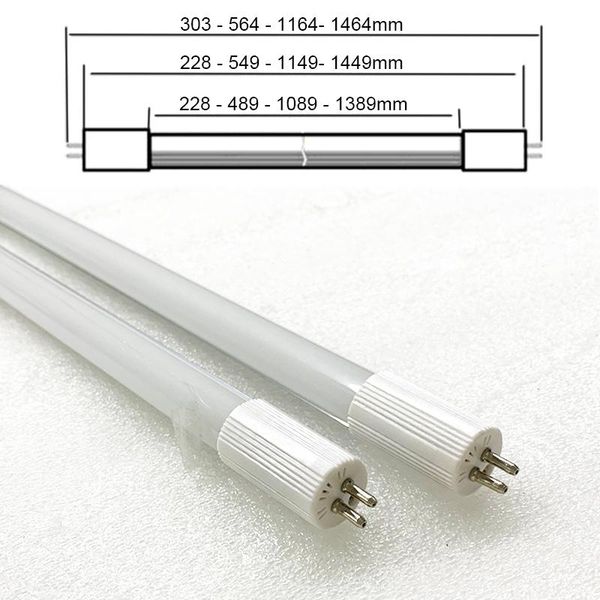 2pcs t5 g5 led tube light 8w 0.6m 2ft 600mm 564mm g5 tube led light ac180~265v 220v cold white warm white