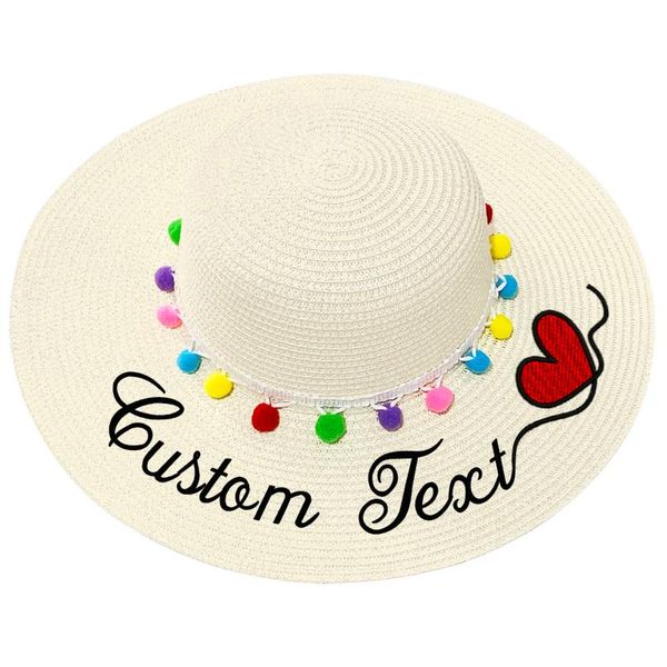 wide brim hats yescustom embroidery text logo name women sun straw hat mixed color pompon large female girl party beach gift, Blue;gray
wide brim hats yescustom embroidery text logo name women sun straw hat mixed color pompon large female girl party beach gift, Blue;gray