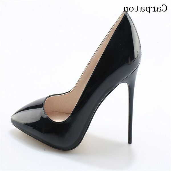 sandals luxury nude patent leather pumps thin heels women spring dress shoes concise pointed toe 12cm 10cm high heel lady, Black
sandals luxury nude patent leather pumps thin heels women spring dress shoes concise pointed toe 12cm 10cm high heel lady, Black