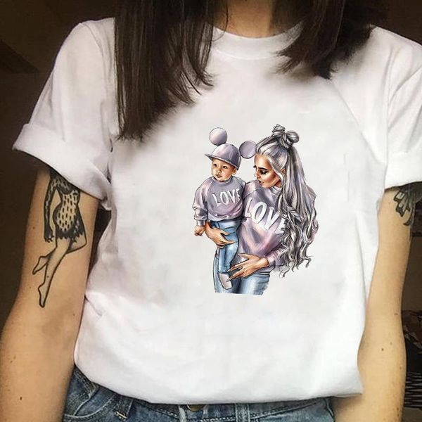 women clothes print ladies mom cartoon love boy mother printed ladies woman women casual tee shirt t female t-shirt, White
women clothes print ladies mom cartoon love boy mother printed ladies woman women casual tee shirt t female t-shirt, White