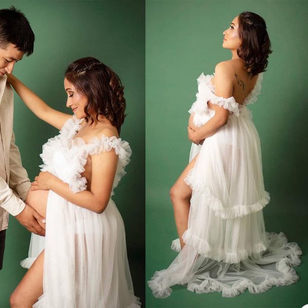 wraps & jackets bridal ivory wedding bathrobes women winter off shoulder ruffled maternity dress prom gown po shoot robe evening gowns, White
wraps & jackets bridal ivory wedding bathrobes women winter off shoulder ruffled maternity dress prom gown po shoot robe evening gowns, White