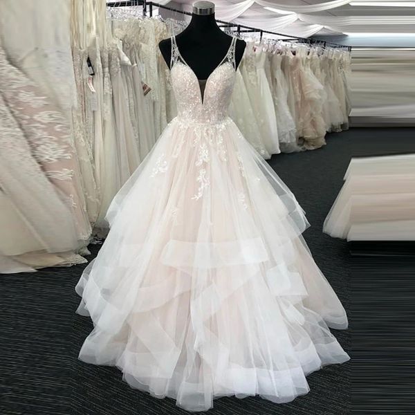 new style sleeveless a-line wedding dress v neck backless bridal gown vestido de novia ruffle skirt wedding dresses, White
new style sleeveless a-line wedding dress v neck backless bridal gown vestido de novia ruffle skirt wedding dresses, White