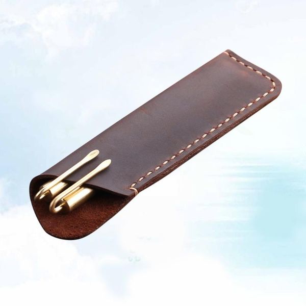 pencil bags 1pc pen pouch vintage leather durable storage bag case gift protective cover for student school
pencil bags 1pc pen pouch vintage leather durable storage bag case gift protective cover for student school