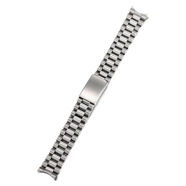 watch bands 18mm 20mm solid stainless steel president 70's oyster style band 0256, Black;brown 
watch bands 18mm 20mm solid stainless steel president 70's oyster style band 0256, Black;brown