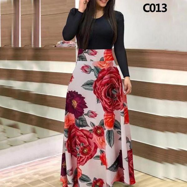 casual dresses 2021 long sleeve o-neck tunic patchwork spring autumn for womens dress elegant fashion floral print maxi vestidos, Black;gray
casual dresses 2021 long sleeve o-neck tunic patchwork spring autumn for womens dress elegant fashion floral print maxi vestidos, Black;gray