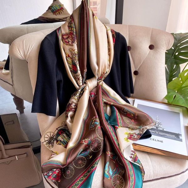 scarves satin women silk scarf printing design ladies shawls and wraps beach four seasons hijab top, Blue;gray
scarves satin women silk scarf printing design ladies shawls and wraps beach four seasons hijab top, Blue;gray