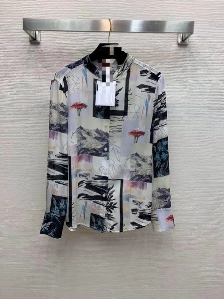 225 2021 runway shirts spring summer shirts lapel new black silk flora print brand same style shirts yipinhui, White
225 2021 runway shirts spring summer shirts lapel new black silk flora print brand same style shirts yipinhui, White