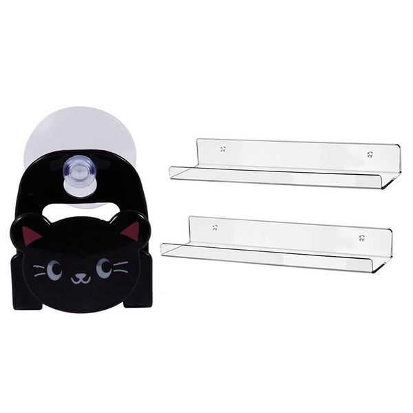 kitchen storage & organization 1 pcs soap sponge suction drying holder black cat 2 x 15 inch clear acrylic floating wall ledge shelf
kitchen storage & organization 1 pcs soap sponge suction drying holder black cat 2 x 15 inch clear acrylic floating wall ledge shelf