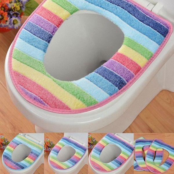 toilet seat covers 4 colors rainbow o-shaped mat washable pads wc thick velvet cover reusable bathroom warmer household supplies
toilet seat covers 4 colors rainbow o-shaped mat washable pads wc thick velvet cover reusable bathroom warmer household supplies