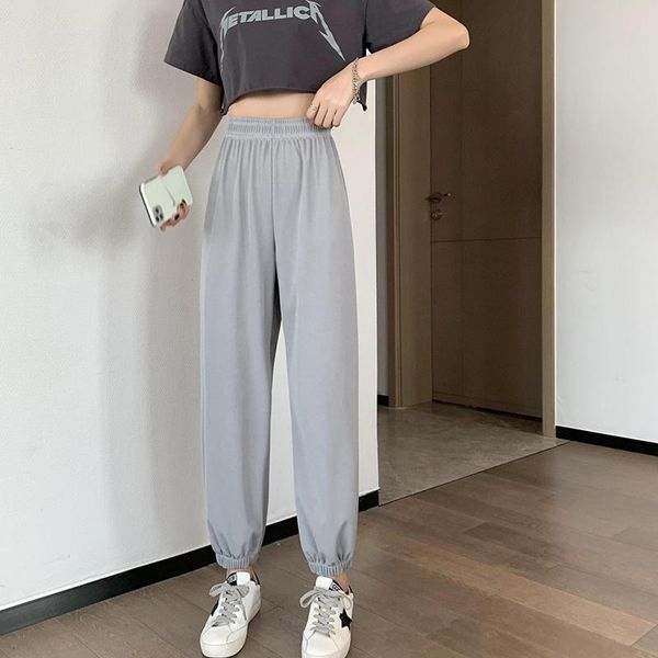 women's pants & capris summer grey loose thin casual bloomers women blue ice silk solid colors high waist harem black sweatpants beige, Black;white
women's pants & capris summer grey loose thin casual bloomers women blue ice silk solid colors high waist harem black sweatpants beige, Black;white