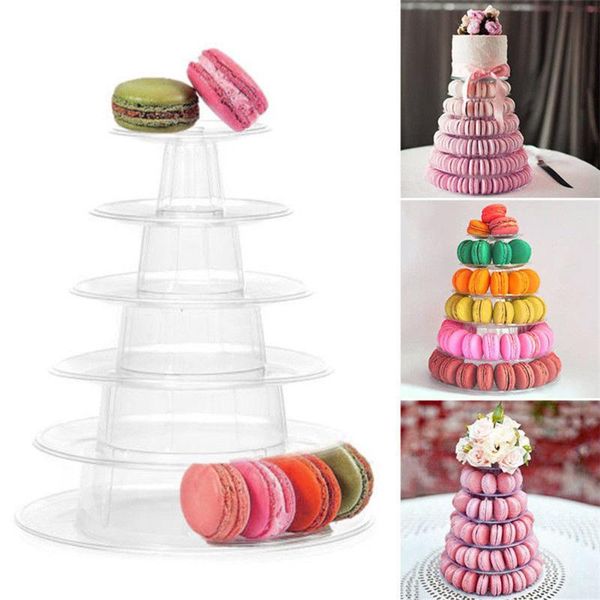 6-tiers macaron display stand cupcake tower rack cake stand pvc tray for wedding birthday cake decorating tools bakeware
6-tiers macaron display stand cupcake tower rack cake stand pvc tray for wedding birthday cake decorating tools bakeware