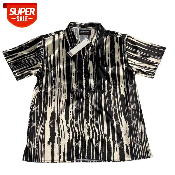 represent shirt men women striped beach british style vintage shirt #my6c, White;black
represent shirt men women striped beach british style vintage shirt #my6c, White;black