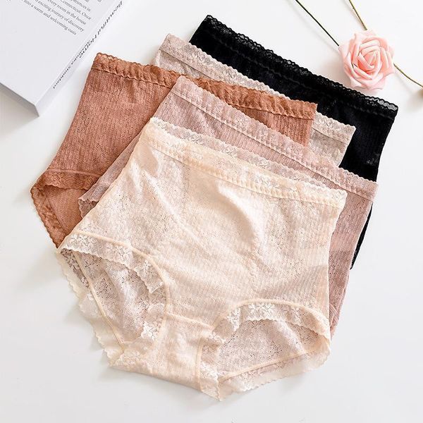 women's panties high waist ladies abdomen lace cotton antibacterial crotch silk breathable large size fat women underwear female briefs, Black;pink
women's panties high waist ladies abdomen lace cotton antibacterial crotch silk breathable large size fat women underwear female briefs, Black;pink
