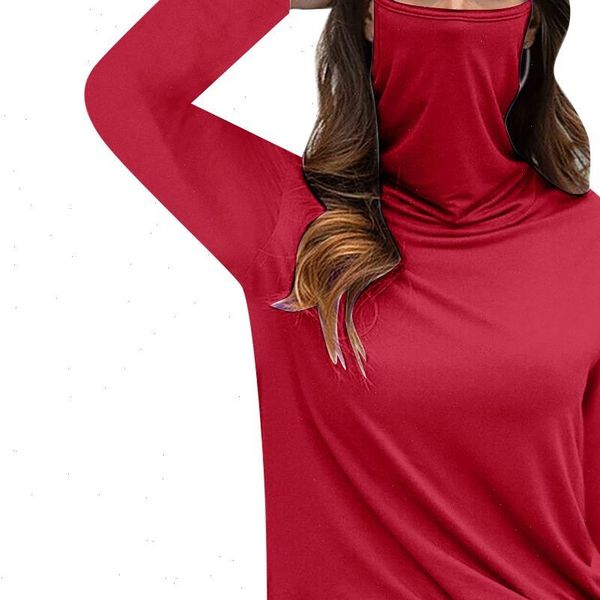 40 womens and blouses with face cover mouth shiled casual loose turtleneck long sleeve soild face blouse shirt, White
40 womens and blouses with face cover mouth shiled casual loose turtleneck long sleeve soild face blouse shirt, White