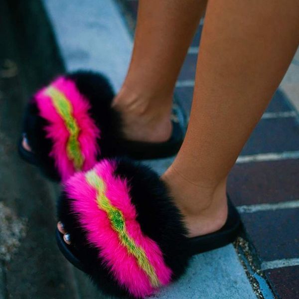 new women warm fluffy fur slippers girl's cute charming plush fur slides vacation open toe sandals beach flip flops wholesale, Black
new women warm fluffy fur slippers girl's cute charming plush fur slides vacation open toe sandals beach flip flops wholesale, Black