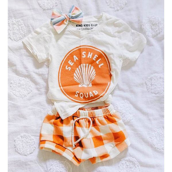 baby clothing sets girls outfits infant clothes kids wear summer short-sleeved letter shell print t-shirts shorts bows headbands 3pcs suits, White
baby clothing sets girls outfits infant clothes kids wear summer short-sleeved letter shell print t-shirts shorts bows headbands 3pcs suits, White