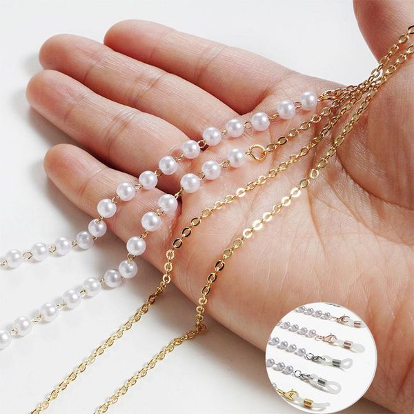 sunglasses frames imitation pearl glasses chain hangs mask strap women's neck eyeglasses accessory anti-slip lanyard, Silver
sunglasses frames imitation pearl glasses chain hangs mask strap women's neck eyeglasses accessory anti-slip lanyard, Silver