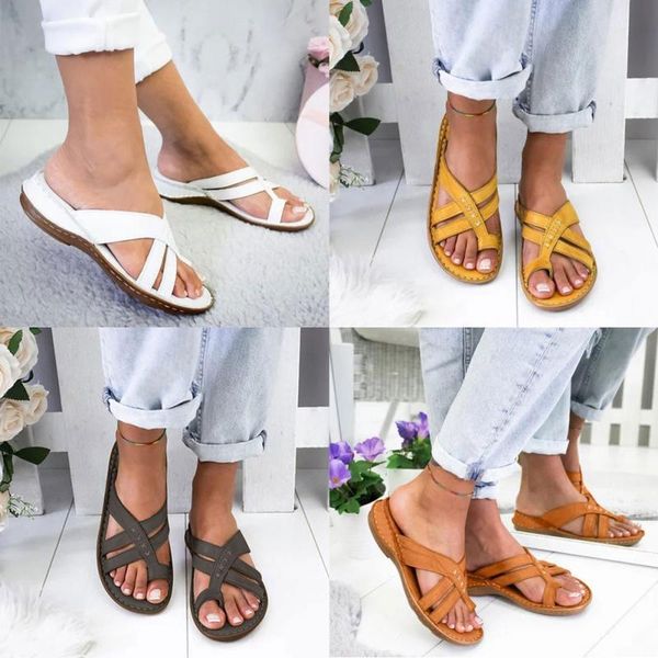 soft pu leather women sandals casual indoor outdoor foot correction summer beach shoes non slip orthopedic open toe flat heel, Black
soft pu leather women sandals casual indoor outdoor foot correction summer beach shoes non slip orthopedic open toe flat heel, Black