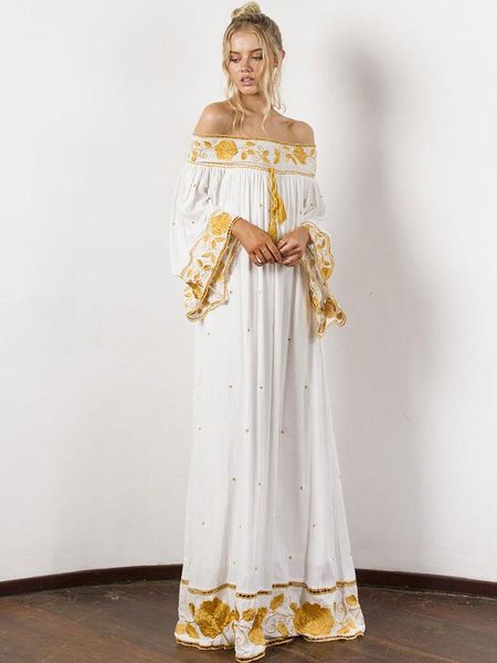 casual dresses summer bohemian beach seaside one-word collar dress retro embroidered ethnic style nepal long loose oversize, Black;gray
casual dresses summer bohemian beach seaside one-word collar dress retro embroidered ethnic style nepal long loose oversize, Black;gray