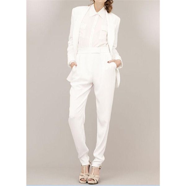 women's suits & blazers white female trouser formal business work slim office uniform custom made bespoke 100% a036, White;black
women's suits & blazers white female trouser formal business work slim office uniform custom made bespoke 100% a036, White;black