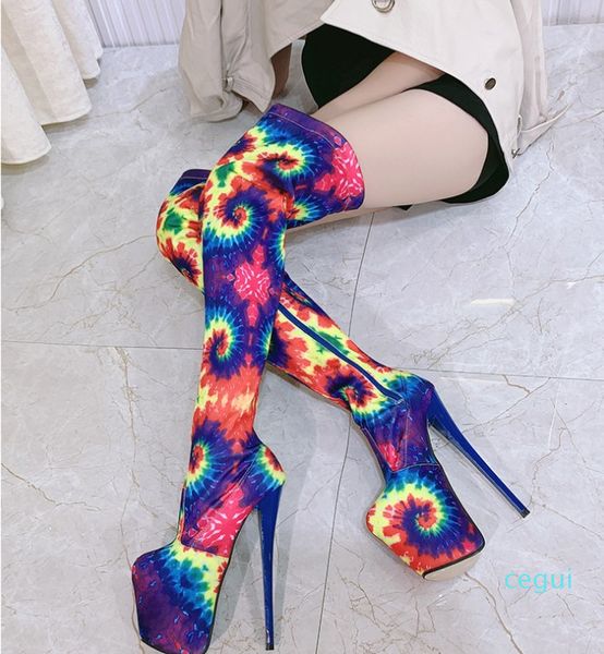 boots pole dancing 20cm thin heels stiletto over the knee long platform women pumps ladies elastic fabric side zip shoes, Black
boots pole dancing 20cm thin heels stiletto over the knee long platform women pumps ladies elastic fabric side zip shoes, Black