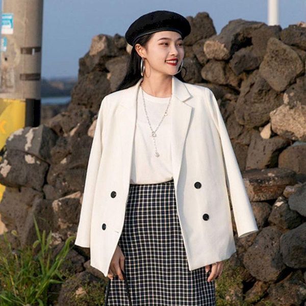 women's suits & blazers notched collar long sleeve office lady jackets coat 2021 spring autumn korean loose work formal white black
women's suits & blazers notched collar long sleeve office lady jackets coat 2021 spring autumn korean loose work formal white black