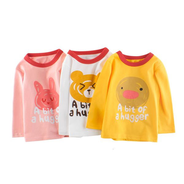autumn sleeve long new girls' 2021 t-shirt korean children's clothing, Black;white 
autumn sleeve long new girls' 2021 t-shirt korean children's clothing, Black;white