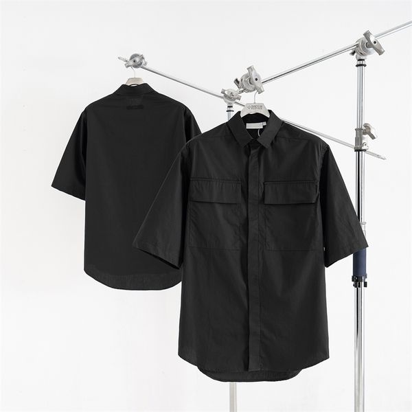 high version feel of god main line fog co branded tooling shirt half sleeve dark pocket loose stand collar t-shirt 02v2, Black
high version feel of god main line fog co branded tooling shirt half sleeve dark pocket loose stand collar t-shirt 02v2, Black