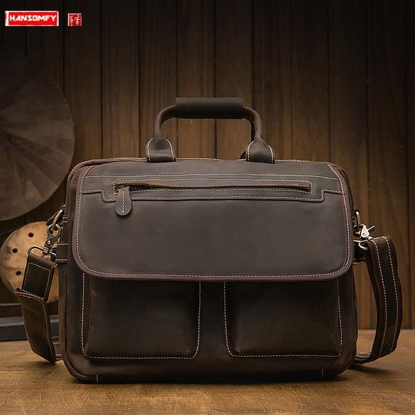 briefcases leather briefcase men bag, first layer handbag, large-capacity zipper shoulder messenger computer bag for
briefcases leather briefcase men bag, first layer handbag, large-capacity zipper shoulder messenger computer bag for