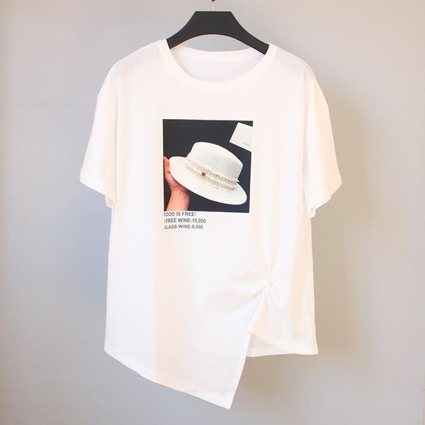 women's t-shirt spring summer printed t-shirts for women loose plus size tees tshirts, White
women's t-shirt spring summer printed t-shirts for women loose plus size tees tshirts, White