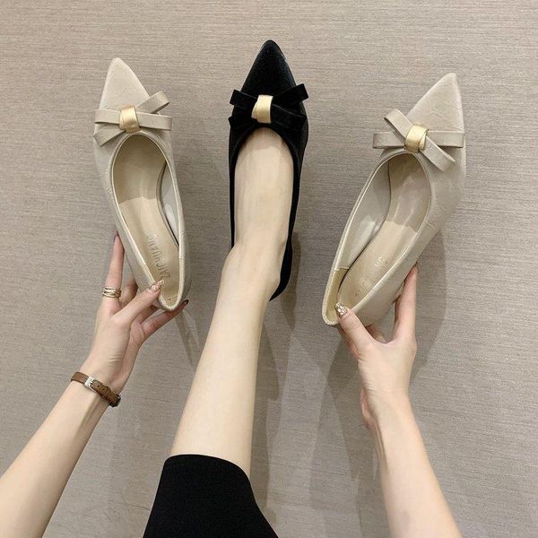 spring women shoes pointd toe med- heels dress shoes bowtie boat medium heels pumps woman slip on ladies, Black
spring women shoes pointd toe med- heels dress shoes bowtie boat medium heels pumps woman slip on ladies, Black
