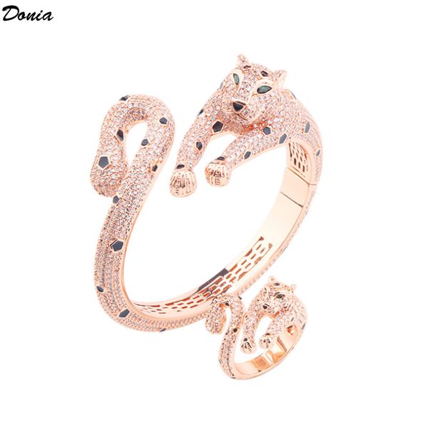 donia jewelry exaggerated european and american fashion leopard animal micro-inlaid zircon bracelet ring set designer bracelet ring set, Black
donia jewelry exaggerated european and american fashion leopard animal micro-inlaid zircon bracelet ring set designer bracelet ring set, Black