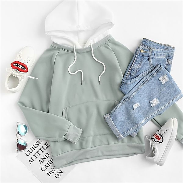 hoodies women pactchwork color long sleeve contrast color women plus size hoodies solid oversized hoodies 201030, Black
hoodies women pactchwork color long sleeve contrast color women plus size hoodies solid oversized hoodies 201030, Black