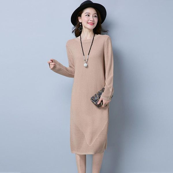 casual dresses 2021 autumn women's solid long sweater dress elegant ladies knit sleeve, Black;gray
casual dresses 2021 autumn women's solid long sweater dress elegant ladies knit sleeve, Black;gray