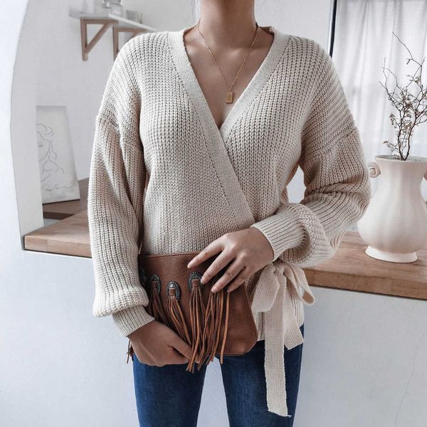 women's sweaters coat autumn winter oversize casual v-neck strap knit pullover short women clothes jumper fjls, White;black
women's sweaters coat autumn winter oversize casual v-neck strap knit pullover short women clothes jumper fjls, White;black